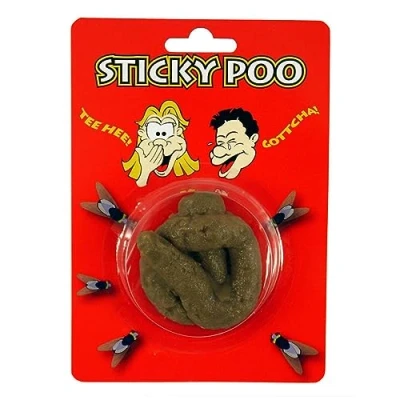 Image of Sticky Soft Fake Dog Poo Turd Novelty Realistic Practical Joke Prank Fun Toy