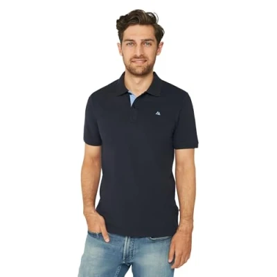 Image of DANISH ENDURANCE Polo Shirt for Men Adults, Men&#039;s Polos, Golf, Organic Cotton, Super Soft, Casual Workwear, Classic, Short Sleeve Men, Navy/Blue, M