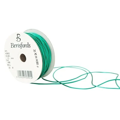 Image of Berisfords 1.2MM Round Metallic Elastic, Polyester, Hunter, 6 x 2.7 cm