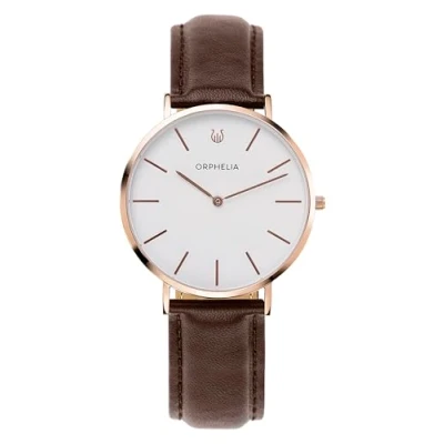 Image of Orphelia Mens Analogue Watch Violiso Brown Leather