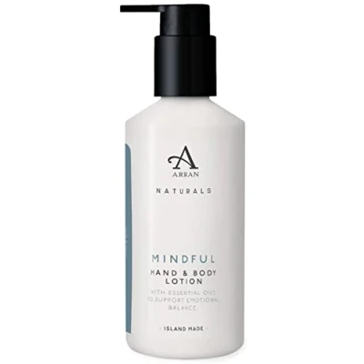 Image of Arran Sense of Scotland Naturals Mindful Soothing Hydrating Lemon &amp; Patchouli Hand Body Lotion Fast Absorbing Non Greasy Vegan Cruelty Free