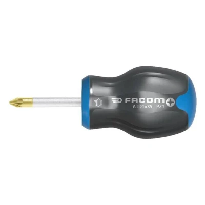 Image of Facom ATD2X35 PROTWIST® Ball Screwdrivers for Pozidriv Phillips Screws Short Blades