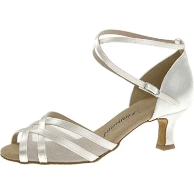 Image of Diamant TANZSCHUHMANUFAKTUR Women&#039;s 035 077 092 Dance Shoe, White, 4 UK