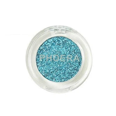 Image of AQUAPURITY PHOERA GLITTER EYESHADOW PRESSED PIGMENT SHIMMER METALLIC EYE SHADOW FACE BODY PALETTE SPARKLY MAKEUP (103 SKY BLUE)