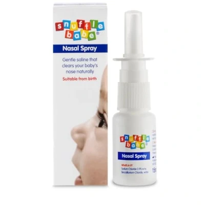Image of Snufflebabe Nasal Spray Saline Solution Instant Congestion &amp; Hayfever Relief Suitable from Birth (15ml)