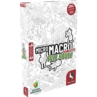 Image of Pegasus Spiele 59061G MicroMacro: Crime City 2 Full House, Multicoloured, Colourful [German Version]