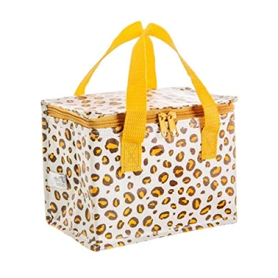 Image of Sass &amp; Belle Natural Leopard Print Lunch Bag
