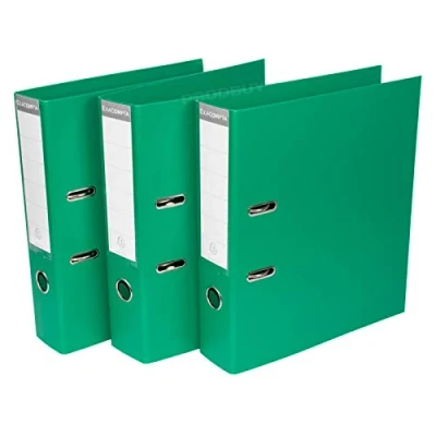 Image of [Pack of 3] Green A4 Lever Arch Files 70mm