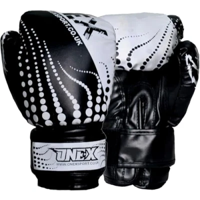 Image of Boxing Gloves, Pro Training Sparring, Maya Hide Leather, Muay Thai MMA Kickboxing, junior 6oz, Heavy Punching Bag Mitts Focus Pads Workout, Ventilated Palm (BLACK)