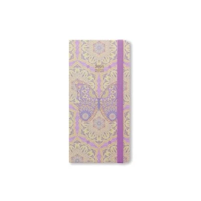 Image of Letts of London Paisley Slim academic 2024/2025 week to view diary butterfly