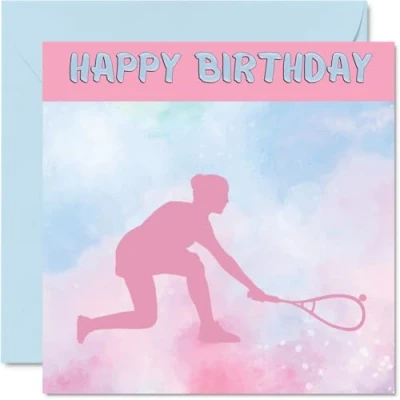 Image of Sport Birthday Cards for Women Girls Croquet in Boxing Card Friend Sister Daughter Niece Teammate, 145mm x Athlete Greeting
