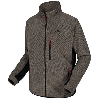 Image of Trespass Mens Jynx Full Zip Fleece Jacket (L) (Latte)