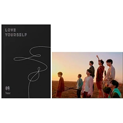 Image of BANGTAN BOYS BTS Love Yourself Tear (Y Version) the Third Album CD+Poster+Minibook+Photobook+Photocard+Standing Photo+(Extra 6 Photocards + 1 Double Sided Photocard)