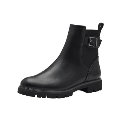 Image of MARCO TOZZI Women&#039; Chelsea 2 25420 43 Boot, Black, 4 UK