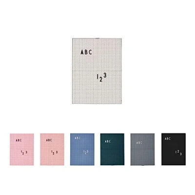 Image of Design Letters Felt Memo Letter Board A4 Message Changeable for Everyday Aesthetic Room Decor Home, Kitchen, Office Display Grey
