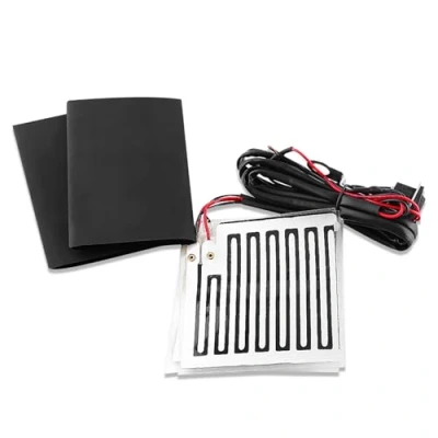 Image of 12V Universal Motorcycle Handlebar Heated Pad Warm Grip Kit Pads, Keenso Motorbike Winter Pads Inserts Hand Warmers ATV