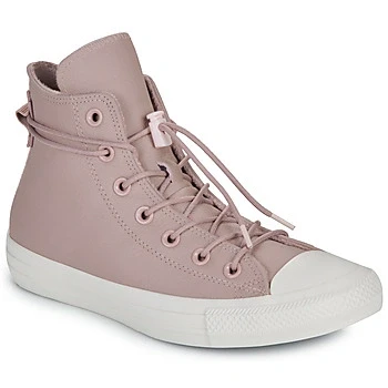 Image of Converse Chuck Taylor ALL STAR Weatherized Hightop trainers, Women&#039;s, Size: 3.5, Bite the dust/blush hush/egret Leather