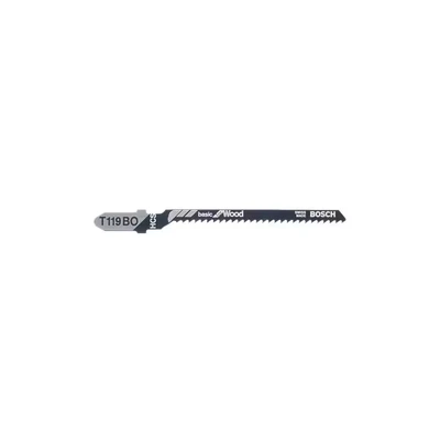Image of Bosch 5x Jigsaw Blade T 119 BO Basic for Wood (for Soft Wood, Curved Cuts, Professional Accessories Jigsaw)