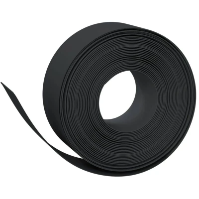 Image of vidaXL Garden Edgings 3 pcs Black 10 m 20 cm Polyethylene