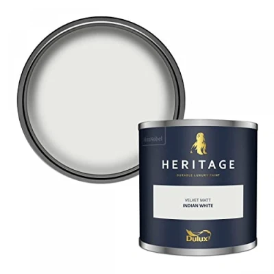 Image of Dulux Trade Heritage Velvet Matt Emulsion Indian White (5 Litre)