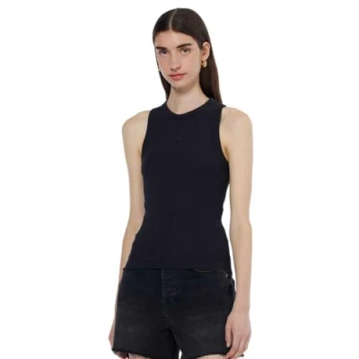 Image of Scotch &amp; Soda Women&#039;s Core Rib Racer Tank Tanktop, Black, M