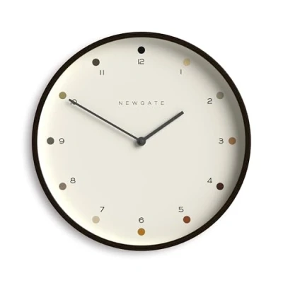 Image of NEWGATE® Mr Clarke Modern Minimalist a Medium Scandi inspired Wall Clock with Plywood Case for Home Living/Dining Room or Office HWD 40 x 4.7cm (Dark Ply)
