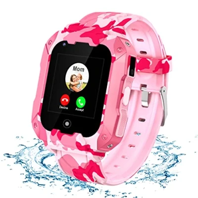 Image of LiveGo Smart Watch for Kids, 4G Safe Smartwatch Phone, with Detachable Case, GPS Tracker, Calling SOS, Camera WiFi Kids Children Students Ages 4 12 Birthday Gifts (T28 Black)