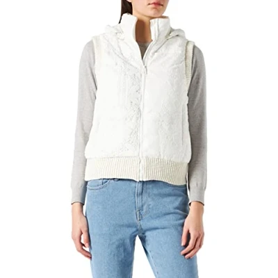Image of Desigual Women&#039;s Padded_New Bern Quilted Jacket, White, S