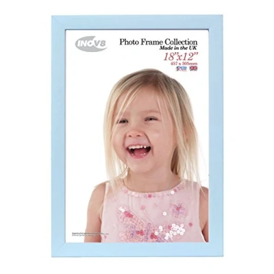 Image of Inov8 British Made Picture/Photo Frame, Value Sky Blue 18x12 Inch, Single