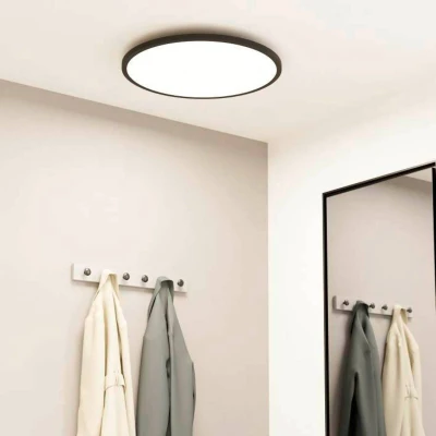 Image of EGLO connect Sarsina Z ceiling lamp black Ø60cm