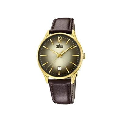 Image of Lotus Watches Mens Analogue Classic Quartz Watch with Leather Strap 18403/2
