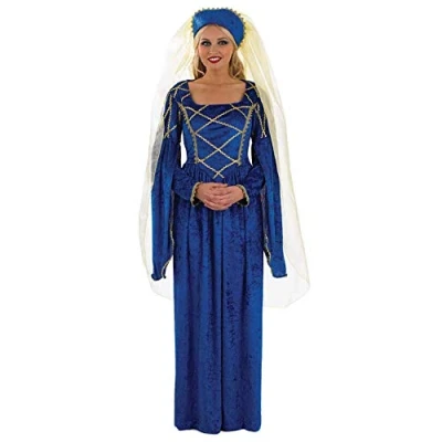 Image of Fun Shack Victorian Costume Girl, Medieval Women, Girl Costume, Queen Tudor Dress Medium