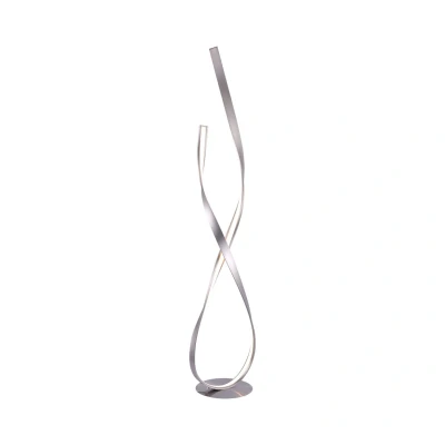 Image of Linda LED Integrated Floor Lamp Steel 1x 26W 3000K Dimmable
