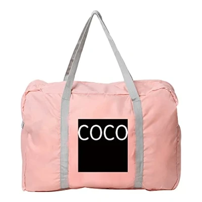 Image of Cabin Bag 45x36x20 for Easyjet Airlines Underseat Travel Holdall Carry on Hand Luggage Weekend Packable Duffel Bag,Sports Fitness (Coco White)