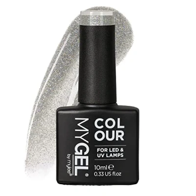 Image of Mylee Gel Nail Polish 10ml [Frosty start] UV/LED Soak Off Art Manicure Pedicure for Professional, Salon &amp; Home Use [Fine Glitters Range] Long Lasting Easy to Apply