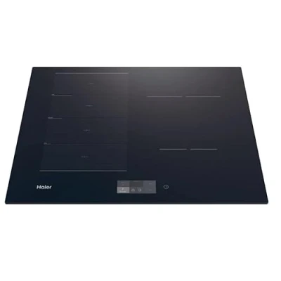 Image of Haier HAMTSJ66TFTCF 65cm Induction Hob Half Flex Zones, Wi Fi Connected, I Touch Control, Frameless, Black Glass