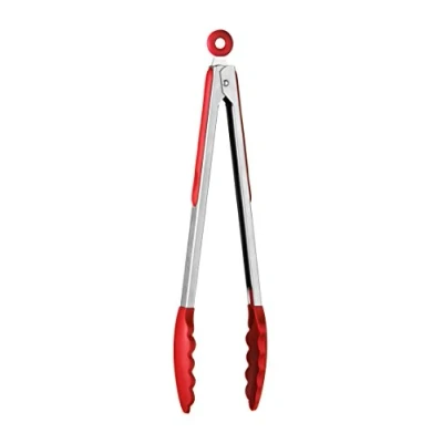 Image of ZING! Silicone Tongs Red