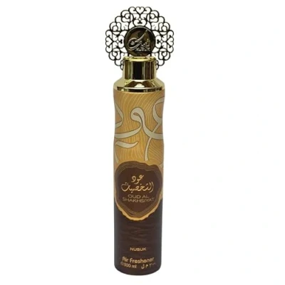 Image of Nusuk Air Room Freshener Spray For Home, Car and Office, Long Lasting Fragrance 300 ML, Odor Eliminator, Deodorizer Room, Wardrobe, Oud Al Shakhsiyat