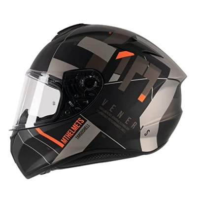 Image of MT Helmets Targo Full Face Motorcycle Helmet Veneris B4 Matt Grey L