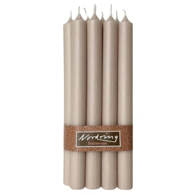 Image of Nordring Pack of 8 Rustic Taper Candles 2.2 cm x 25 High Sahara