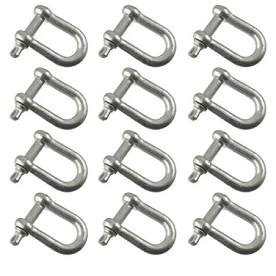Image of AB Tools 10mm Galvanised Dee Shackle PACK of12 Chandlery DK03