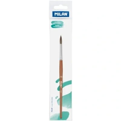 Image of MILAN Round School Brush, Wood, nº 10