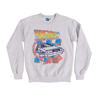 Image of TruffleShuffle Back to The Future We Dont Need Roads Grey Sweater