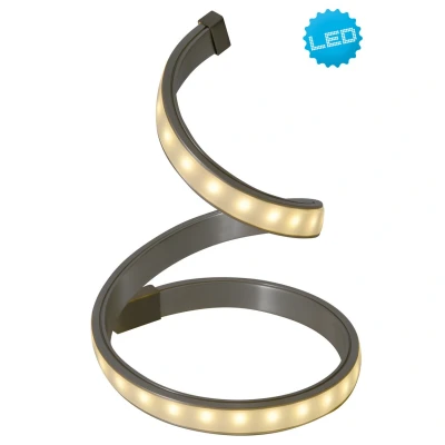 Image of Loop Line Integrated LED Table Lamp Steel Blank 3000K