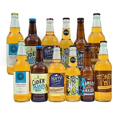 Image of Crafty Nectar Somerset Cider Selection Craft All Natural Ciders No Additives 12x500ml