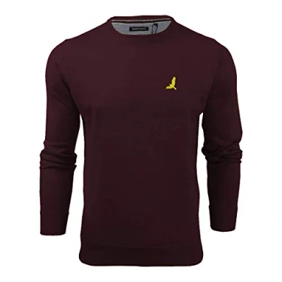 Image of BRAVE SOUL Mens Jumper Long Sleeve Light Knit Crew Neck Sweater Jersey