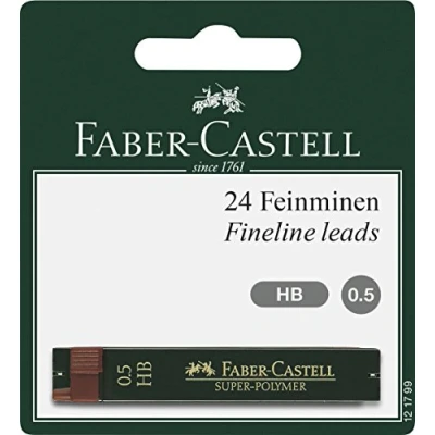 Image of Faber Castell 0.5 mm 121799&quot;Super Polymer&quot; HB Fineline Lead (Pack of 24)