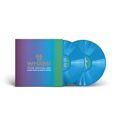 Image of Wham The Singles: Echoes From Edge Of Heaven Bright Blue vinyl Sealed 2023 UK 2 LP set 196587116712