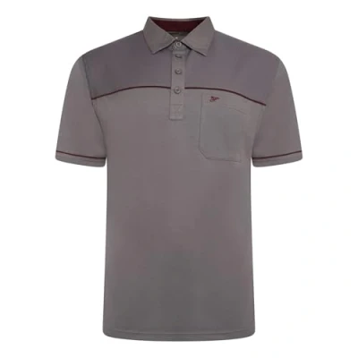 Image of Forge Mens Plus Size Polo Shirt Short Sleeve Big Charcoal 5XL