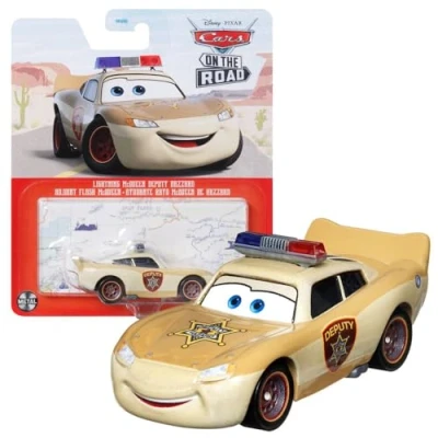 Image of Mattel Vehicles Racing Style Disney Cars Die Cast 1:55 Car, Type: Lightning Deputy